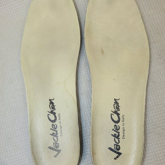 Jackie Chan Boat Loafers Soft Leather Tan Mens Size 9.5 FE4A83001045 READ - Picture 14 of 15